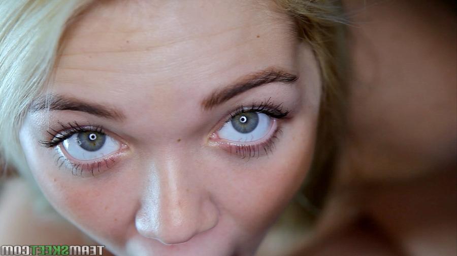 13P Young blonde Jessie Andrews is licking this tasty venous dick