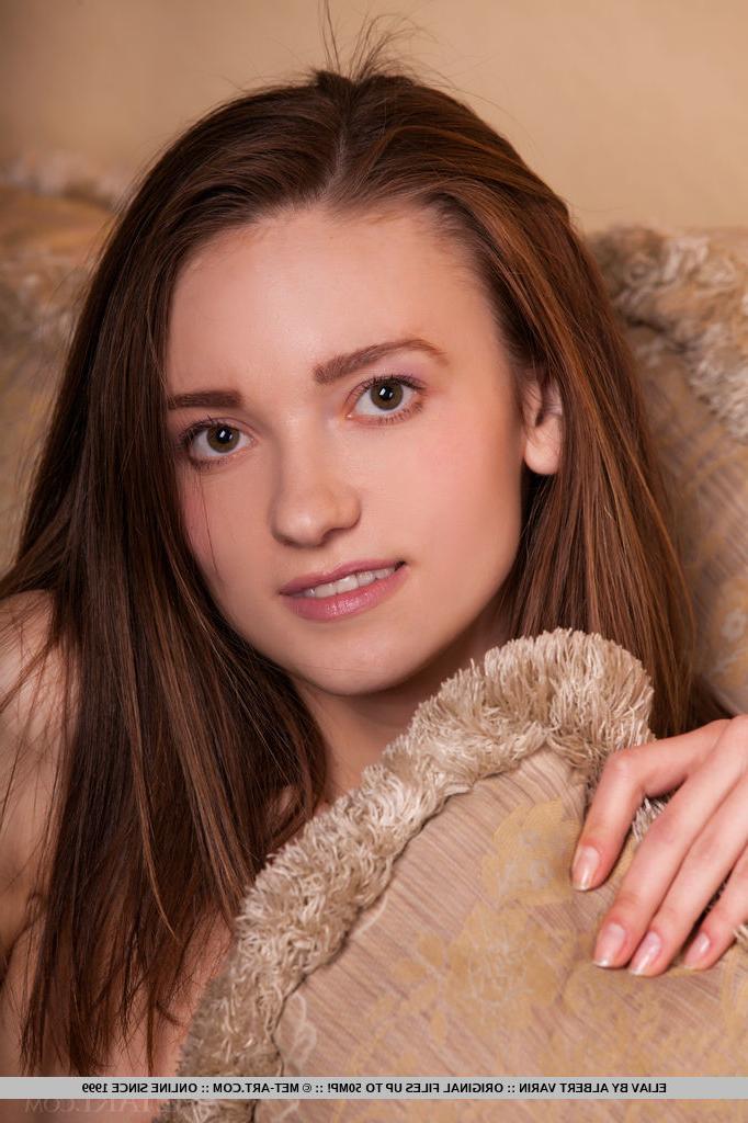 18P Shy solo girl Eliav gets around to showing off thin teen body and bald cunt