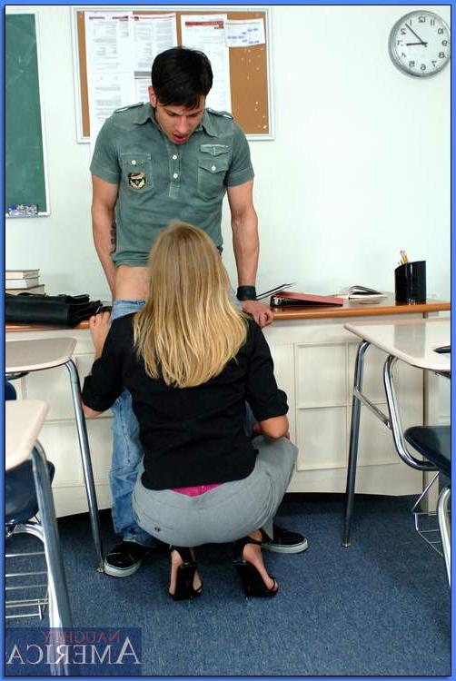 16P Stunning MILF teacher in glasses Porscha Ride fucked with huge dong