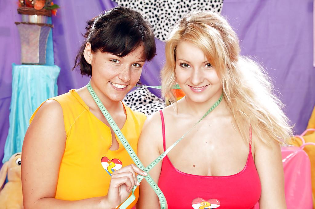 16P Busty teen lesbians licking and toying each other's sweet pussies