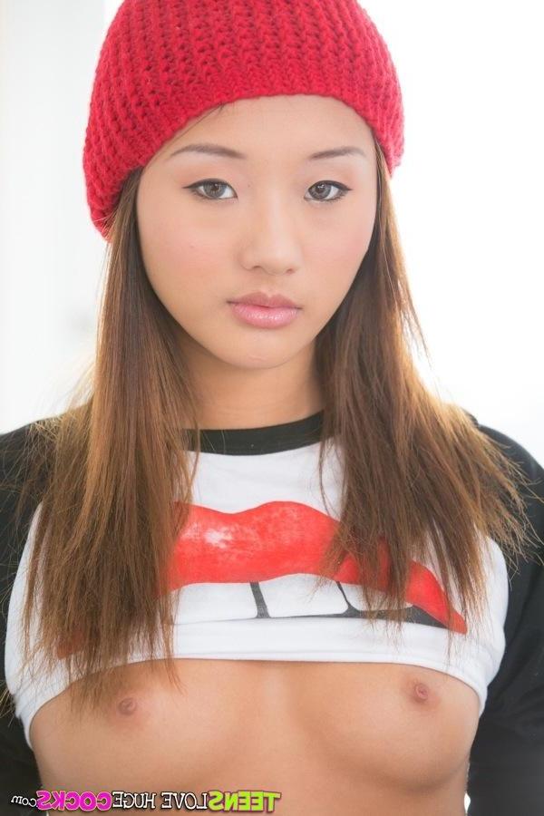 20P Tight asian teen Alina Li takes a massive cock deep inside her warm pussy