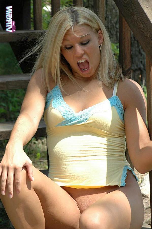20P Pictures of Allison Virgin being a tease outside