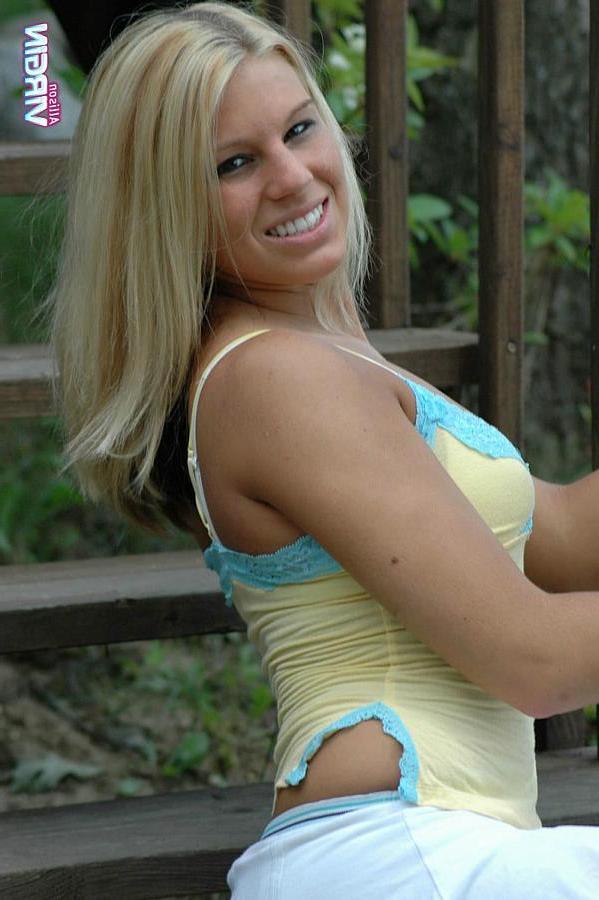 20P Pictures of Allison Virgin being a tease outside