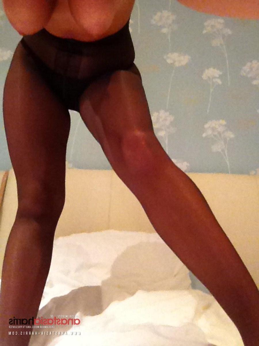 12P Anastasia Harris plays about in her panty hoes