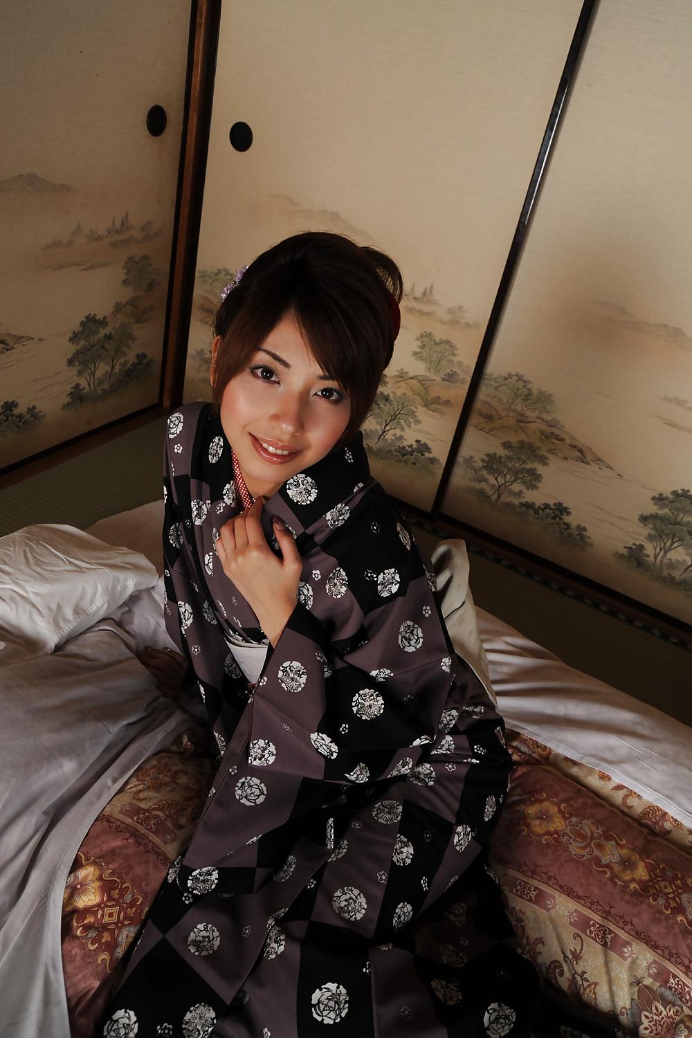 17P Kimono-01 little tits and big nipples