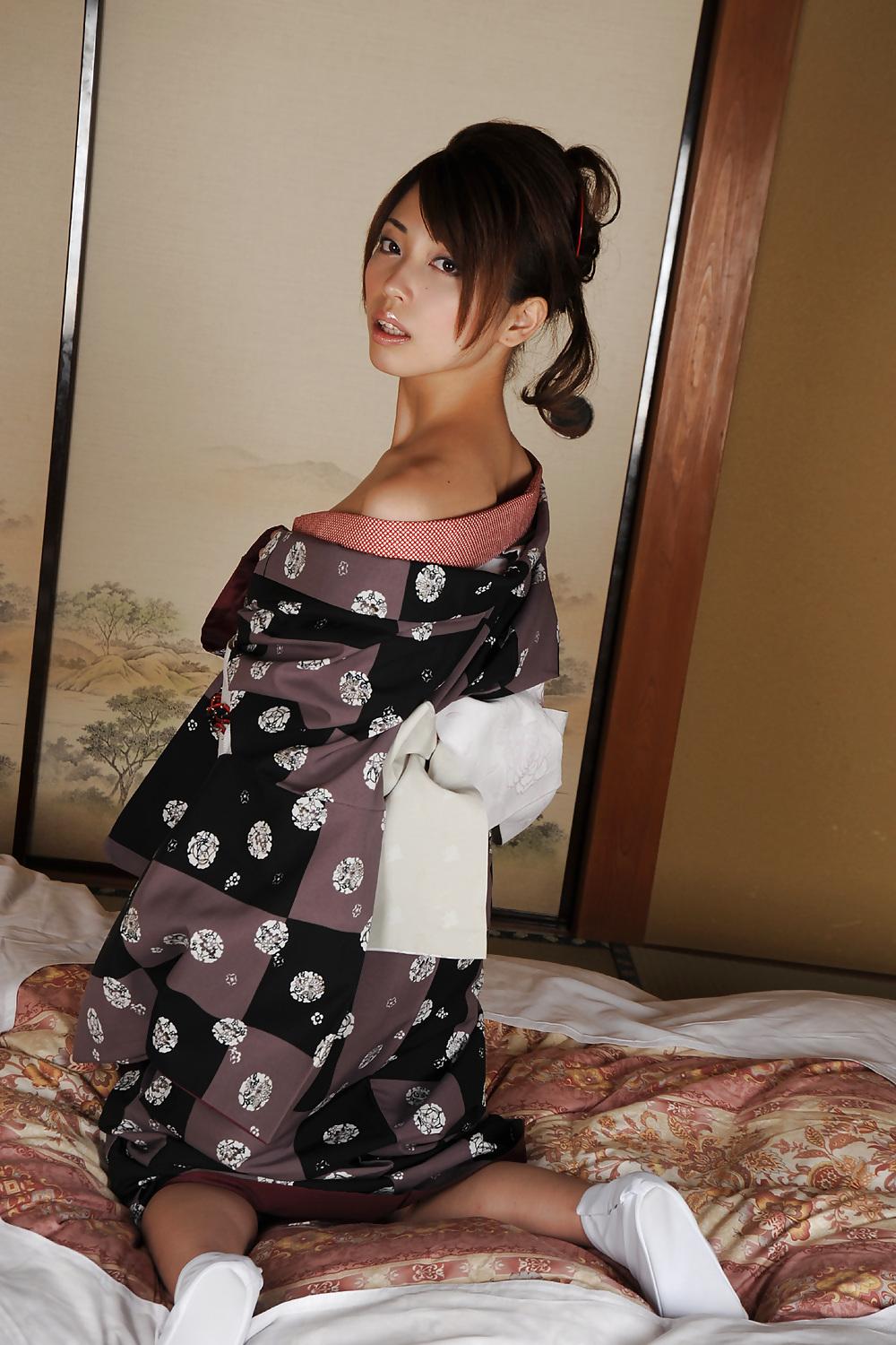 17P Kimono-01 little tits and big nipples