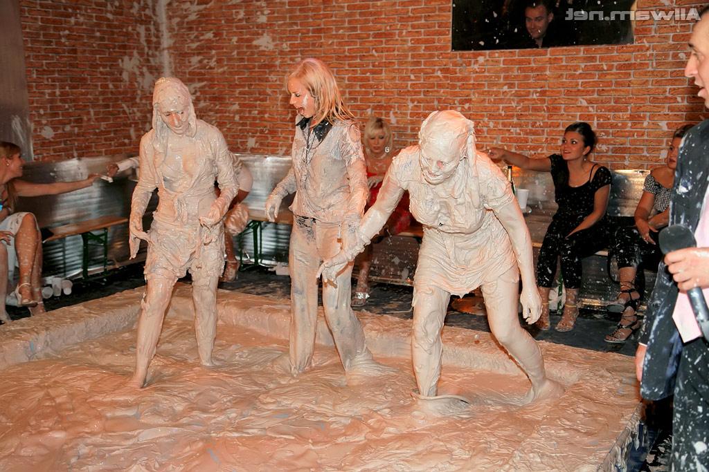 16P Salacious european fetish ladies enjoy a messy mud wrestling