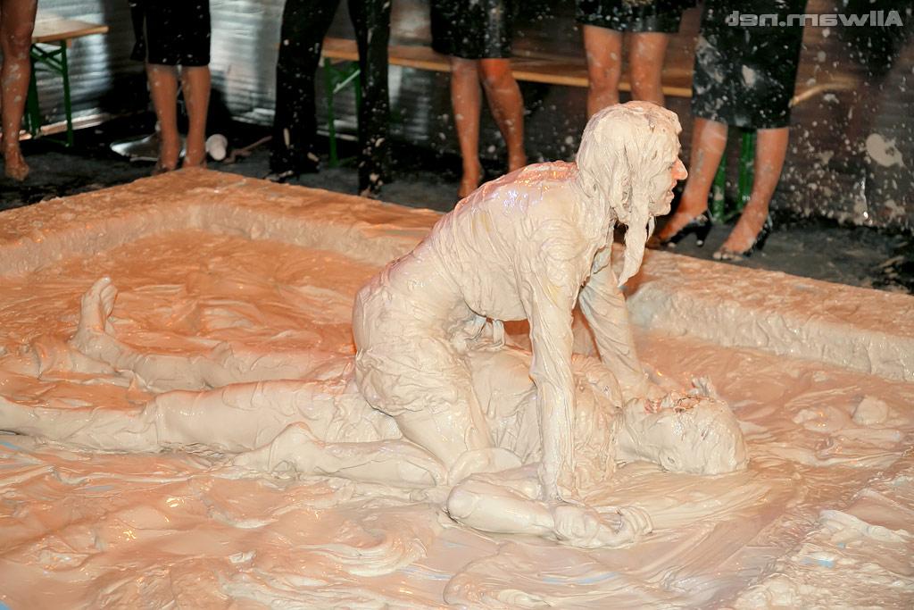 16P Salacious european fetish ladies enjoy a messy mud wrestling