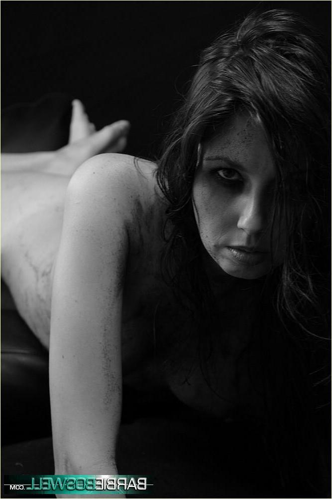 20P Pictures of teen star Barbie Boswell giving you a hot goth tease