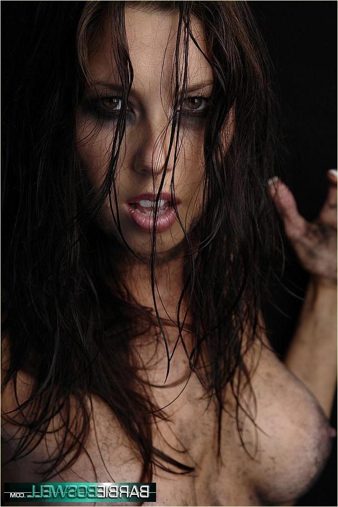 20P Pictures of teen star Barbie Boswell giving you a hot goth tease