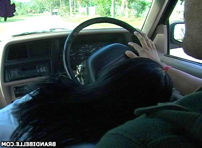 16P Pictures of Brandi giving her boyfriend head while he is driving