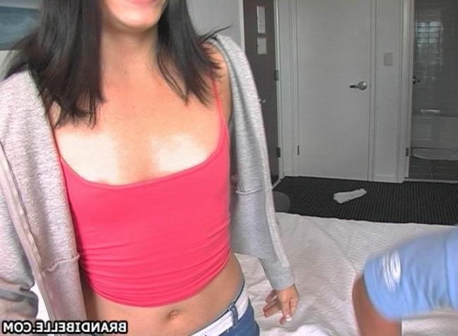 16P Pictures of teen star Brandi Belle riding her boyfriend's cock