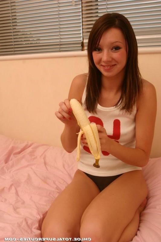 18P Chloe takes off her top for us