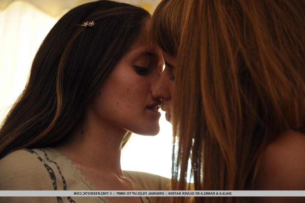 16P Daniela and Dalila shove their hands down each other's panties