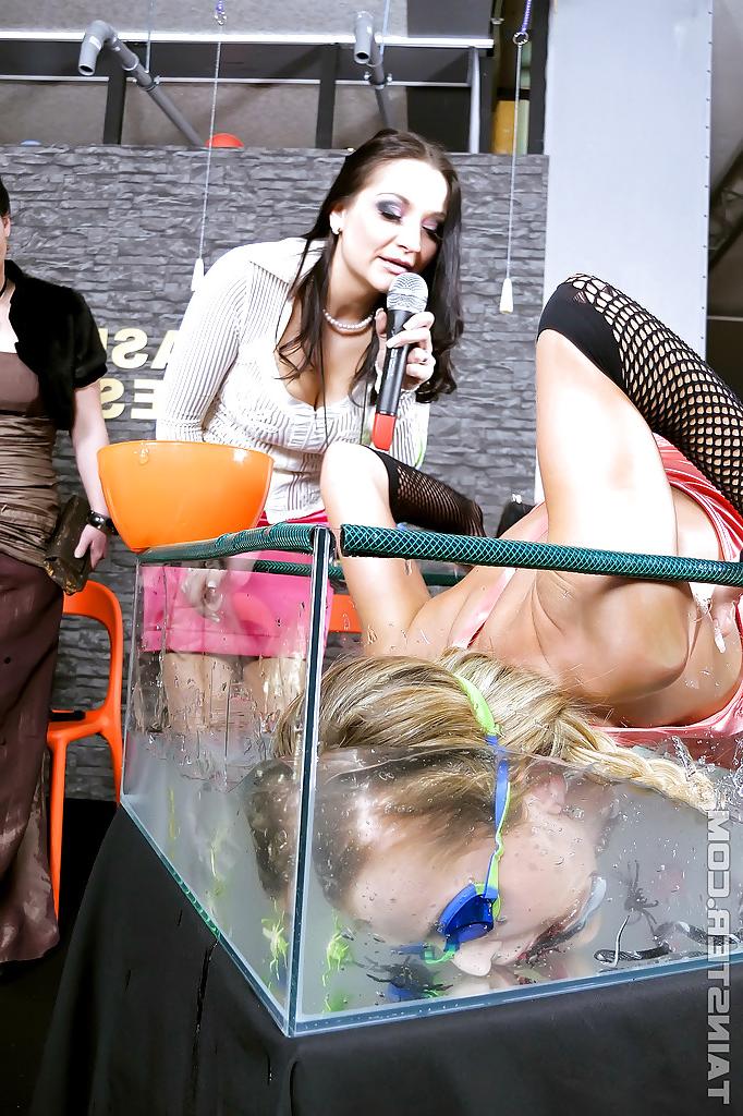 16P Fully clothed european babes Gina Killmer & Tarra White having fun together