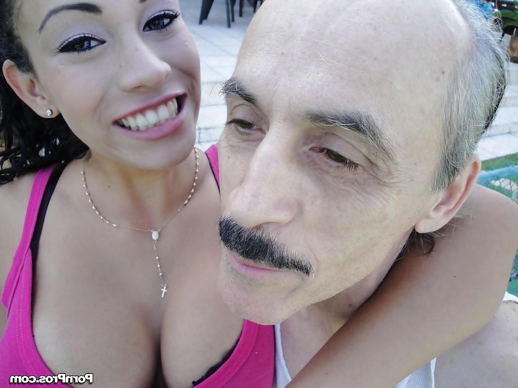 16P Latin teen with big boobs Jamie Valentine fucking an oldman