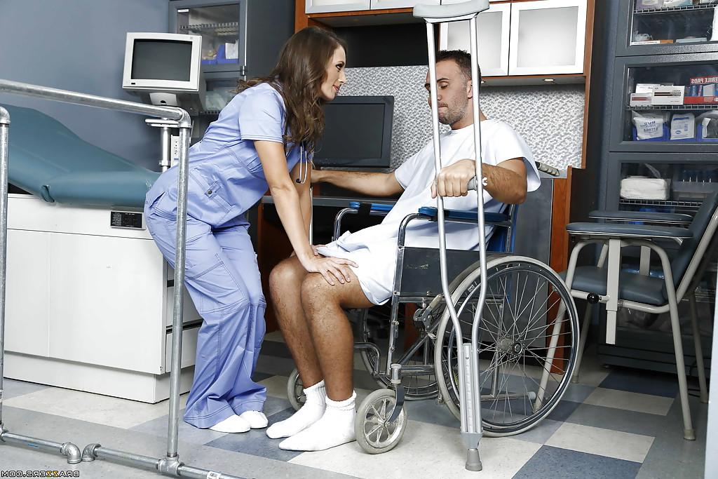 16P Reality chick in a nurse uniform Jamie Jackson is helping her patient