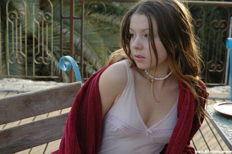 15P Emily being a tease outside