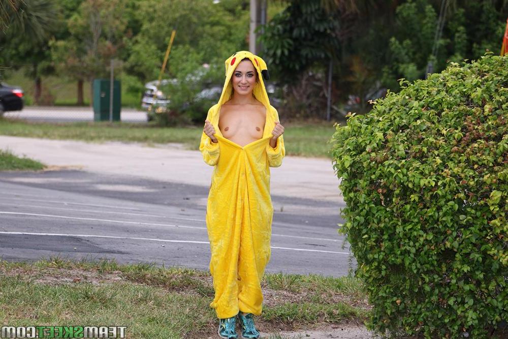 10P Hot teen Pikachu gets her tight pussy fucked by a huge cock