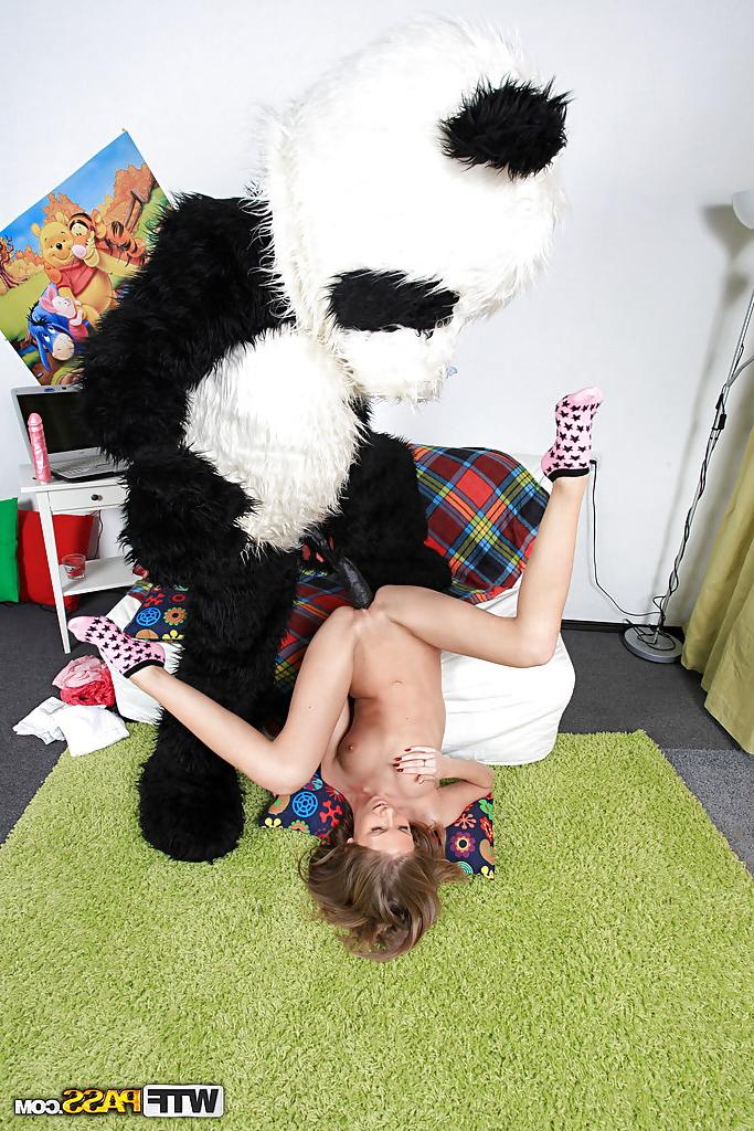 16P Kinky teen getting her tight twat fucked by a big dick Panda