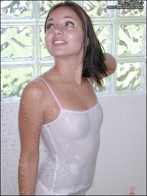 15P Teen in white posing
