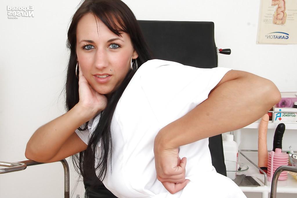 16P Affable and adventurous nurse Terra Sweet uses medical devices