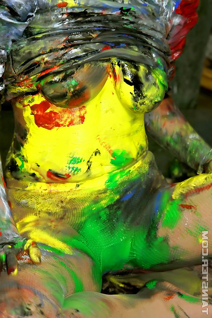 16P Victoria Rose has some messy fully clothed fun with her lesbian friend