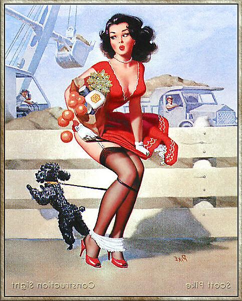 22P Vintage pin-up drawings 4 (non-nude)