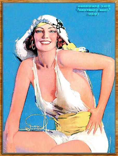 22P Vintage pin-up drawings 4 (non-nude)