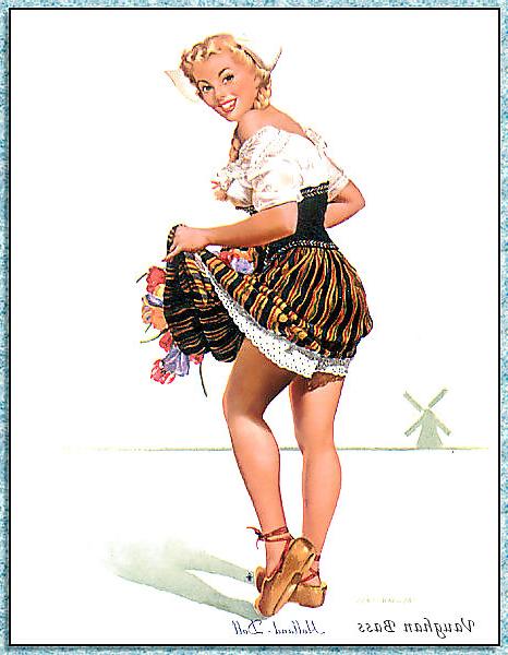 22P Vintage pin-up drawings 4 (non-nude)
