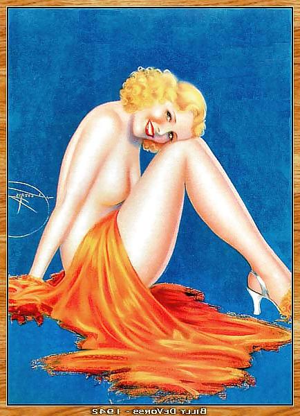 22P Vintage pin-up drawings 4 (non-nude)