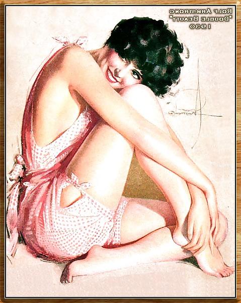 22P Vintage pin-up drawings 4 (non-nude)