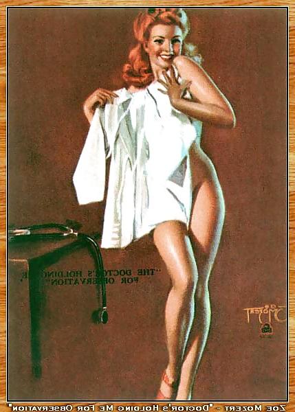 22P Vintage pin-up drawings 4 (non-nude)