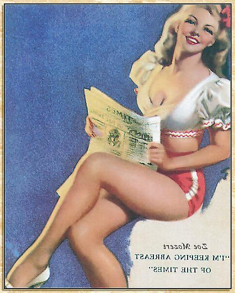 22P Vintage pin-up drawings 4 (non-nude)