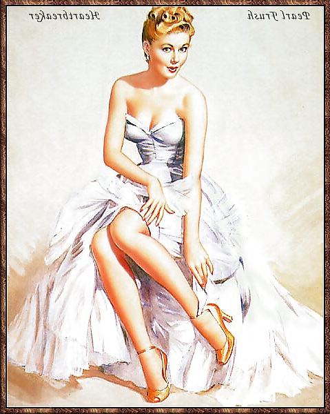 22P Vintage pin-up drawings 4 (non-nude)