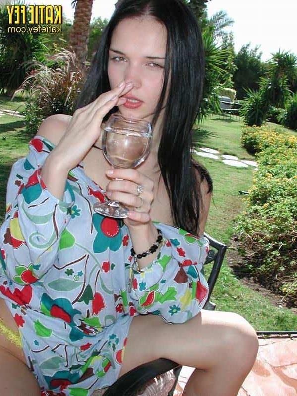 15P Katie fey posing outdoors