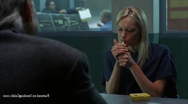 25P Laura Prepon Sucking on Cigarettes