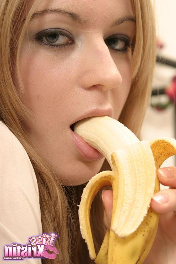 20P Pictures of Kiss Kristin teasing with a banana