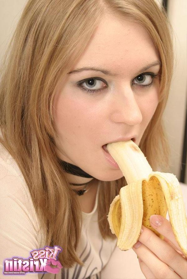 20P Pictures of Kiss Kristin teasing with a banana