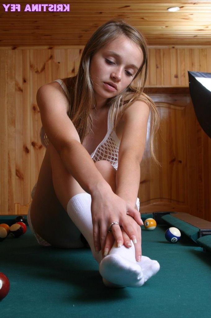15P Pictures of Kristina Fey playing with balls
