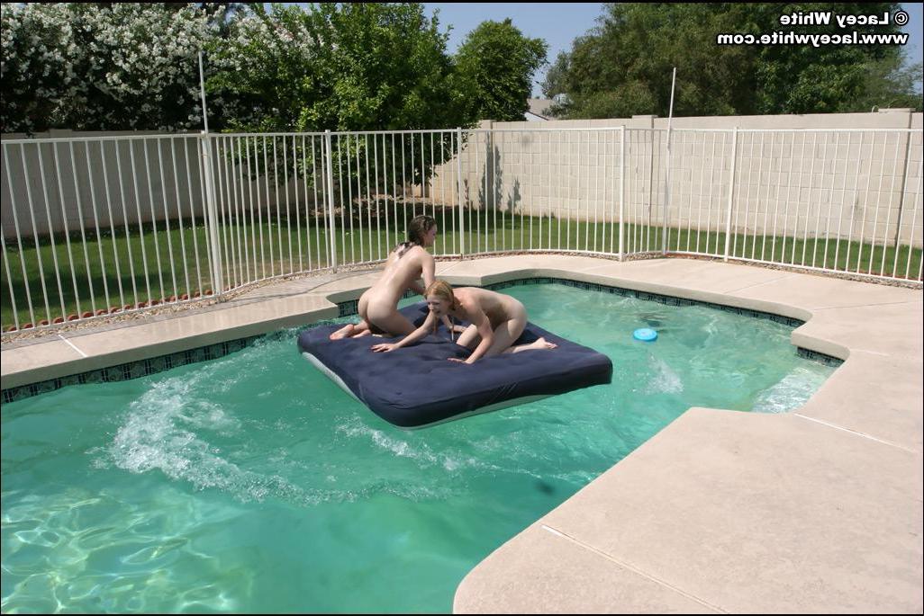 20P Pictures of Lacey and Raimi skinny dipping in the pool