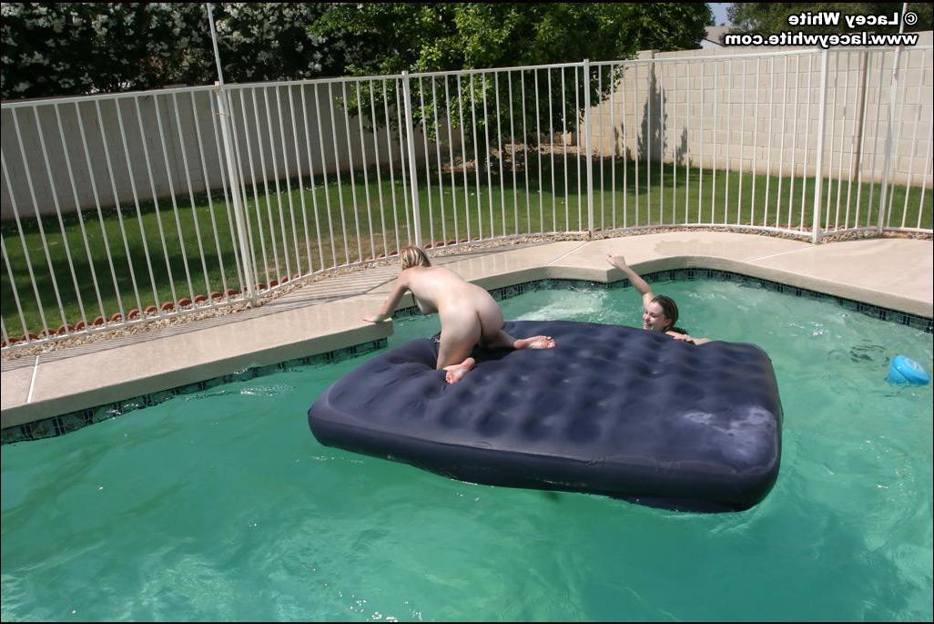 20P Pictures of Lacey and Raimi skinny dipping in the pool