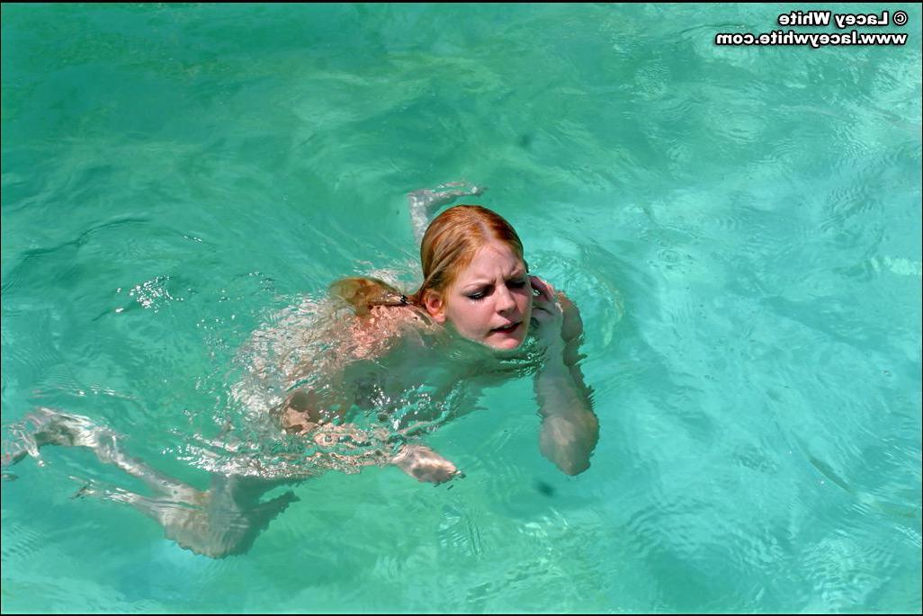 20P Pictures of Lacey and Raimi skinny dipping in the pool