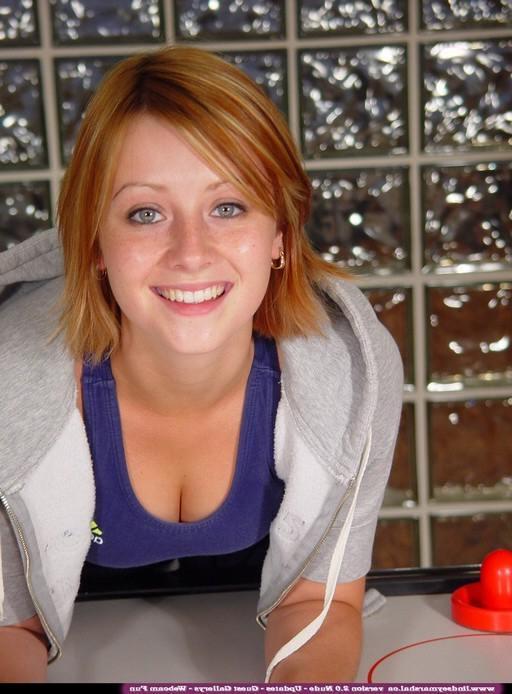 14P Lindsey gets naked on the air hockey table