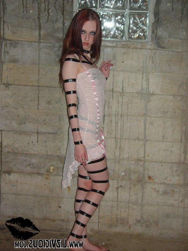 18P Liz completely covered in tape
