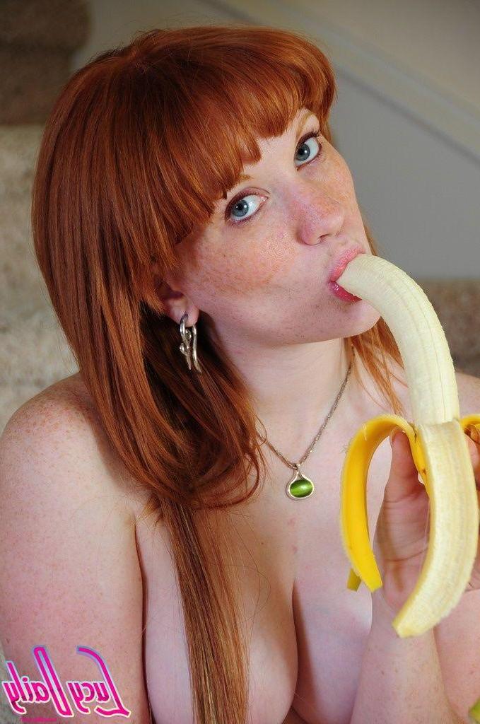 20P Pictures of Lucy Daily eating a banana after class