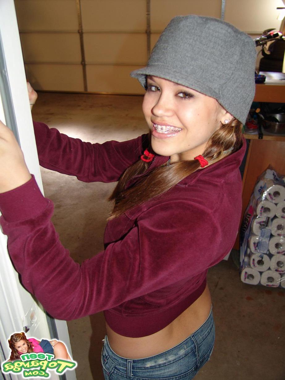 16P Teen Topanga comes inside and takes off her clothes