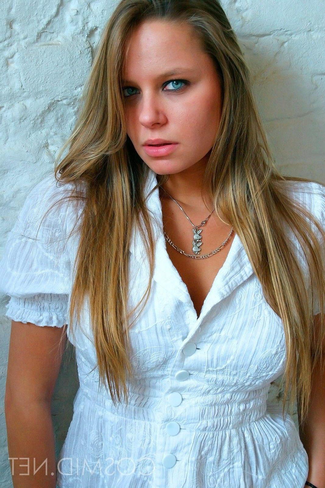 16P Pictures of a sexy blonde stripping for you