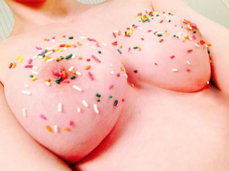 10P Petite teen flashes her big round tits for you