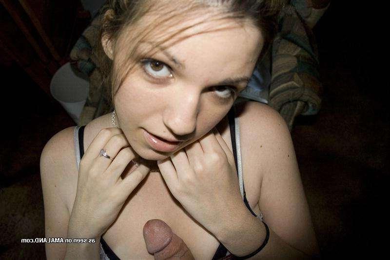 16P Pleasures her boyfriend and gets jizzed on her tits